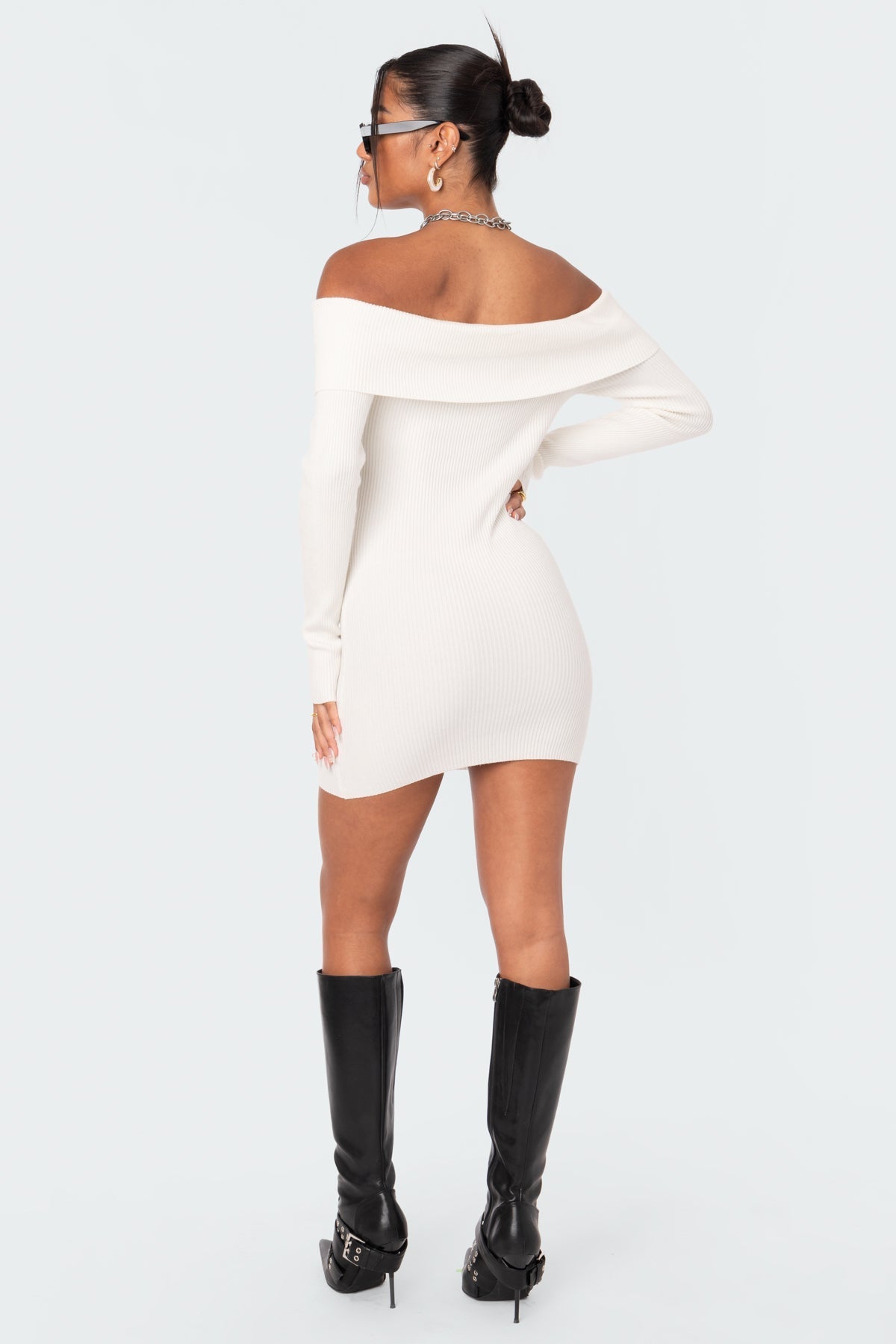Emma Foldover Knitted Dress