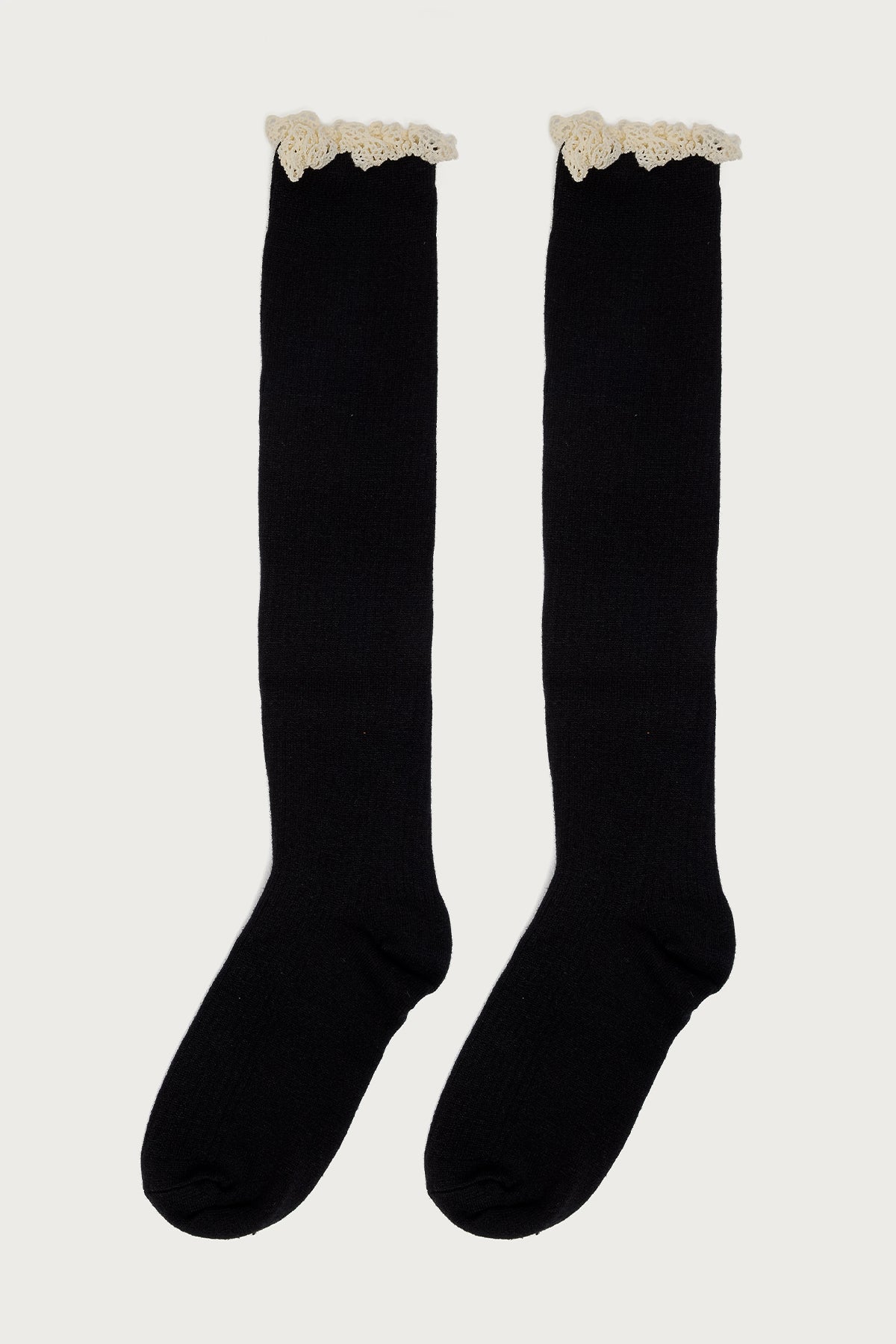 Lacey Ruffle Knee High Socks