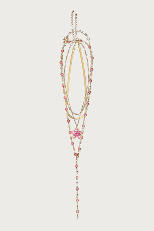 Tropical Flower Necklace Set
