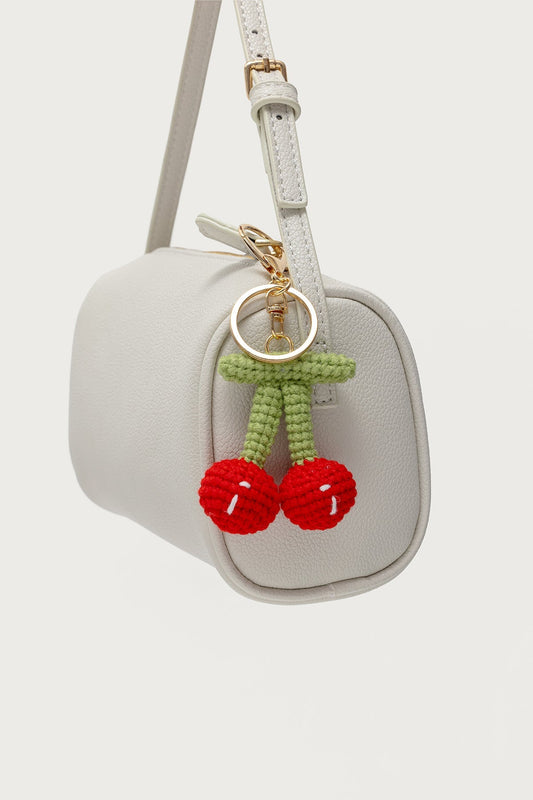 My Cherry Crochet Keychain