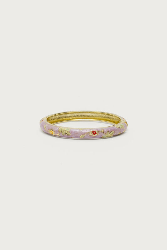 Vintage Floral Bangle Bracelet