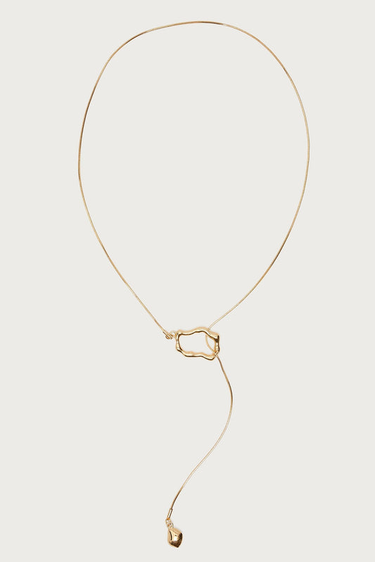 Abstract Pendant Cascading Necklace