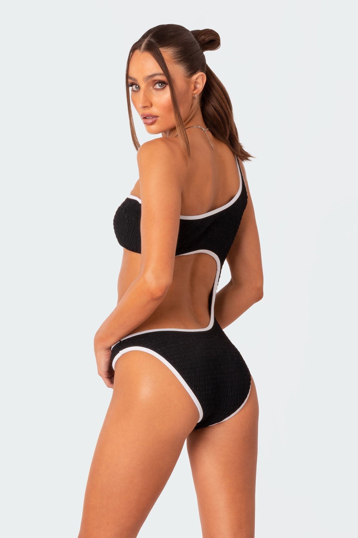 Sol Scrunch Cut Out One Piece Swimsuit
