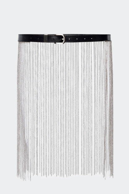 Festival Chain Faux Leather Belt