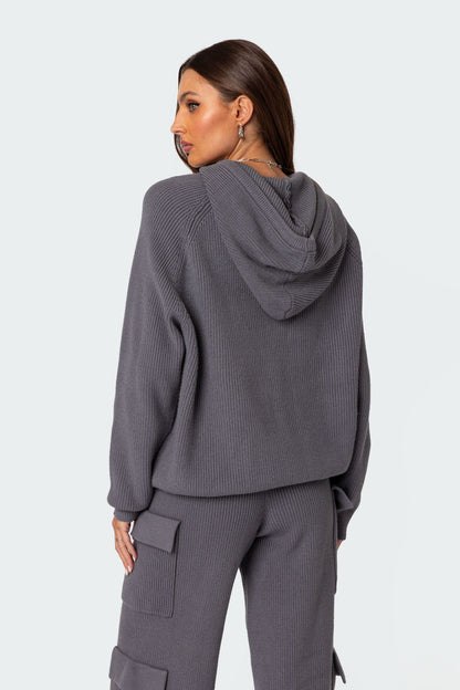 Wynter Oversized Knit Hoodie