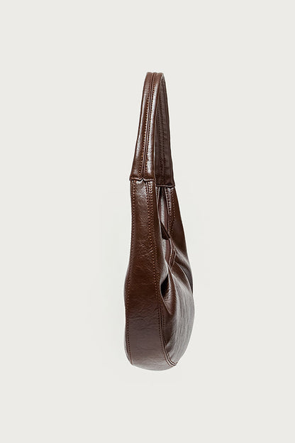 So Chic Faux Leather Shoulder Bag