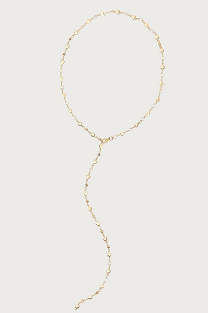 Heart & Diamond Cascading Necklace