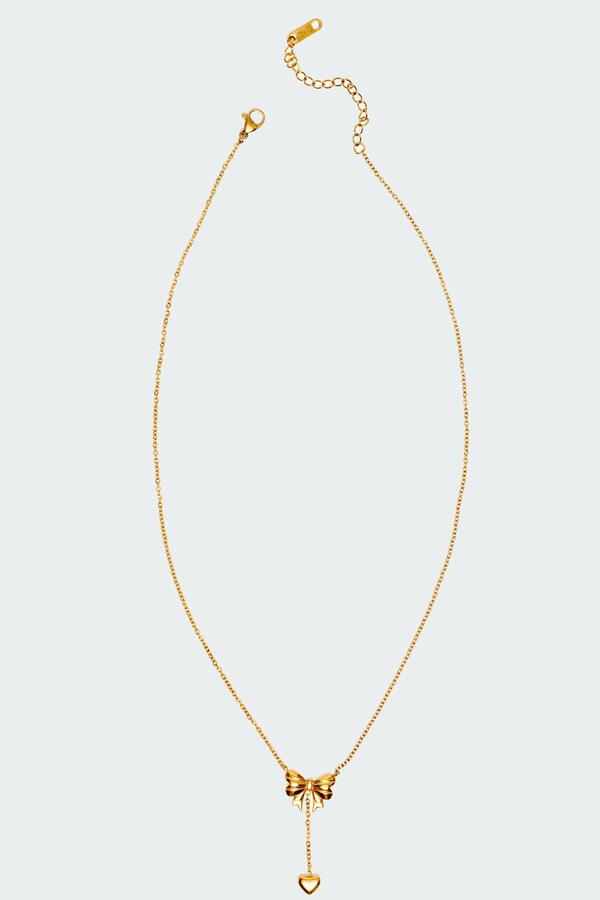 Bow & Heart Necklace