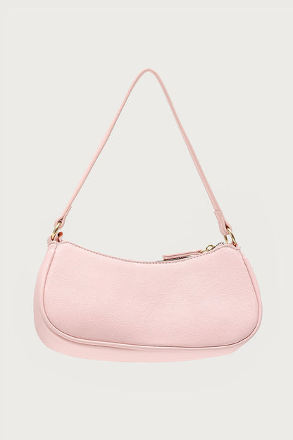 Zinnia Faux Leather Buckle Bag