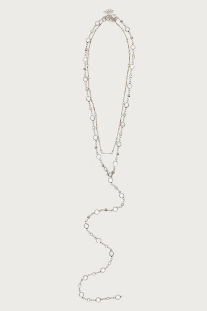 Faux Crystal Cascading Necklace Set