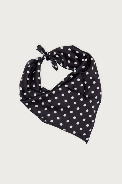 Polka Dot Satin Effect Belt