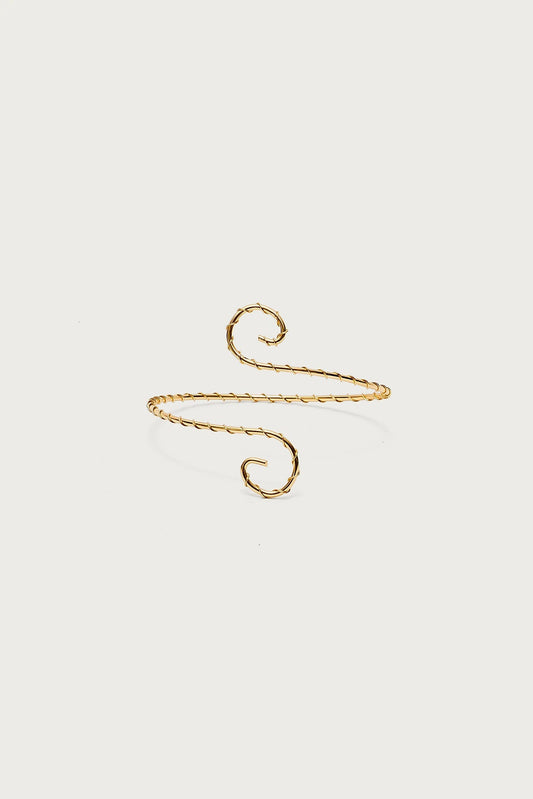 Spiral Twisted Arm Cuff