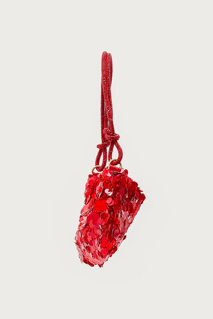 Glam Sequin & Bead Flower Bag