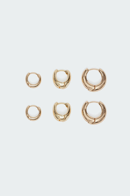 Chunky Hoop Earring Set