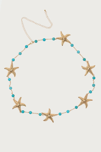 Sea Star Beaded Chain Belt