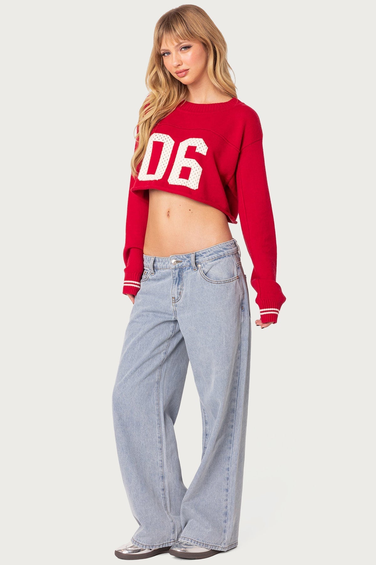Petite Raelynn Washed Low Rise Baggy Jeans