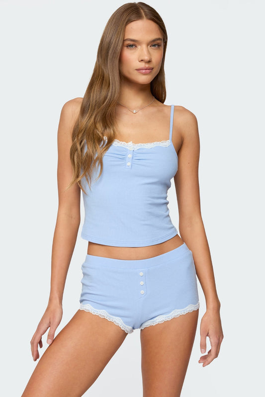 Olena Lacey Henley Tank Top