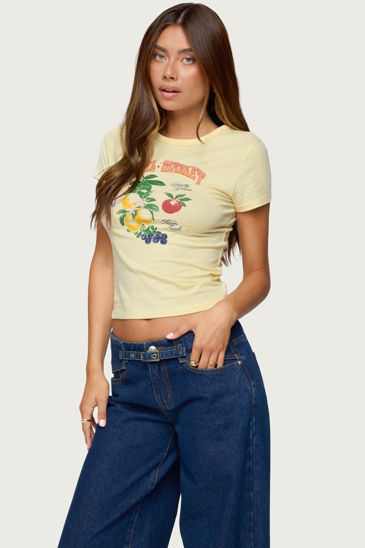 Local Market Graphic T Shirt