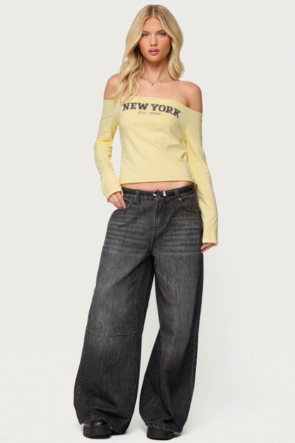 New York Babe Off Shoulder Top