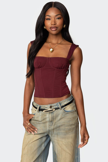 Marcella Wide Strap Corset