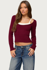 BURGUNDY-AND-CREAM