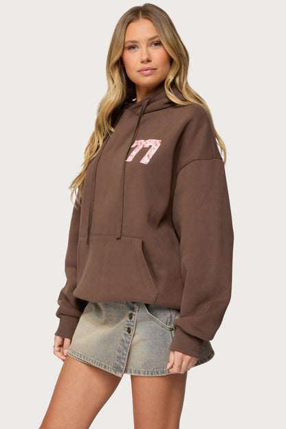Leopard 77 Oversized Hoodie