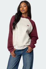 BURGUNDY AND GRAY MELANGE