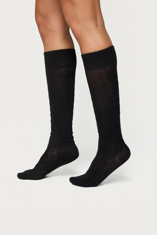 Cable Knit Socks
