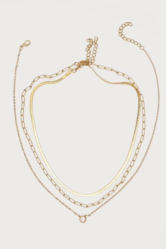 Mixed Chain Necklace Set