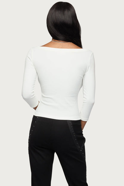 Iklara Button Up Top
