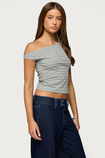 Keryn Striped Off Shoulder Top