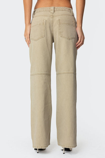 Morgan Low Rise Baggy Carpenter Jeans