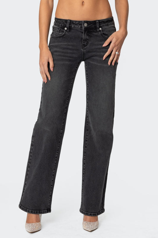 Shayna Low Rise Straight Leg Jeans