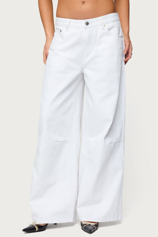 Skater Girl Washed Low Rise Baggy Jeans